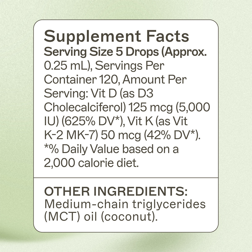 Amy Myers MD Vitamin D3/K2 Liquid 1oz