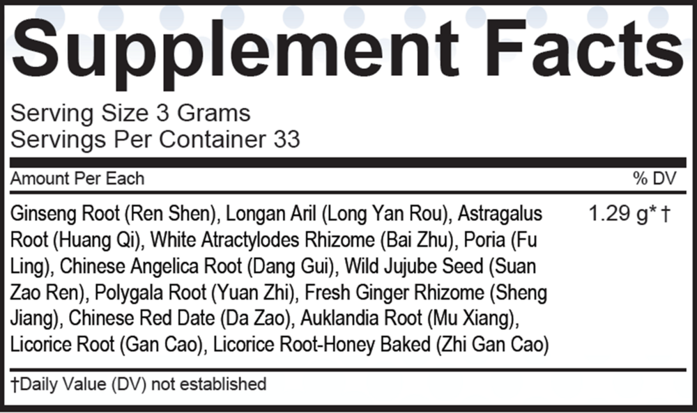 Bio Essence Health Science Gui Pi Tang (Ginseng & Longan Combination) 100g