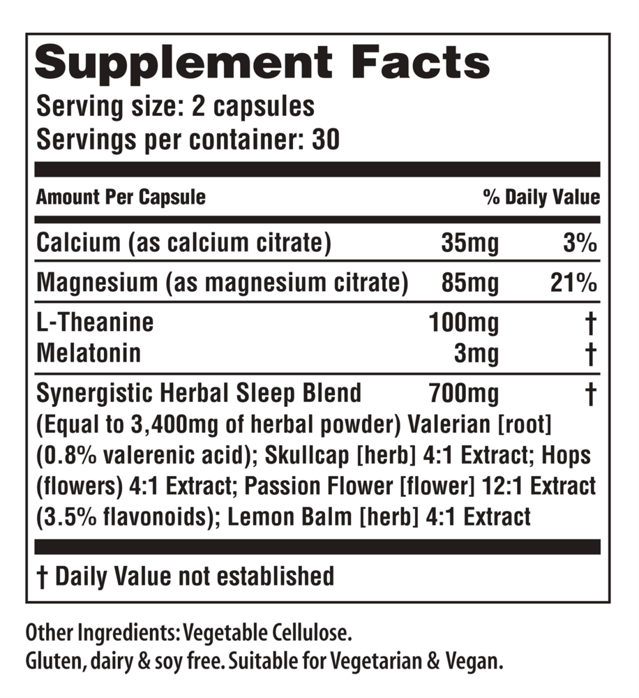 American Nutriceuticals Serene Sleep 60 capsules