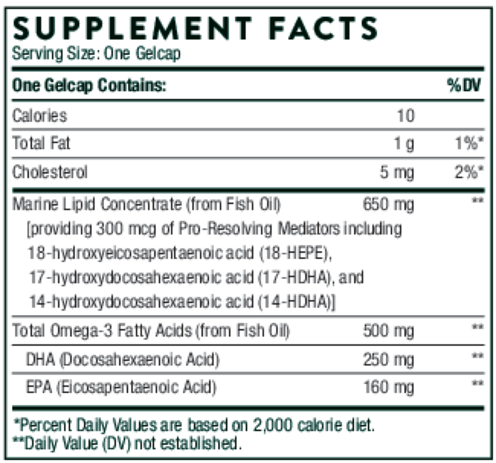 Thorne Pro-Resolving Mediators 60 gelcaps