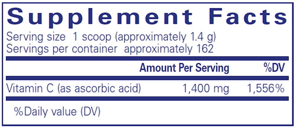Pure Encapsulations Ascorbic Acid powder 227g