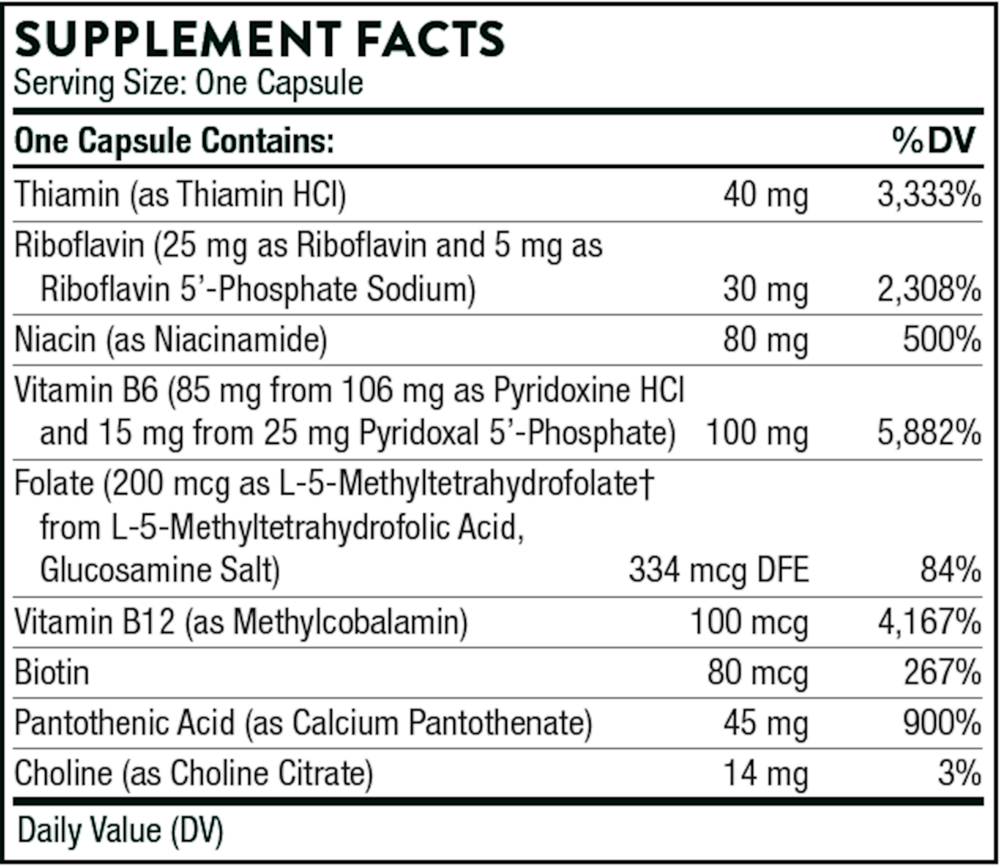 Thorne B-Complex #6 NSF 60 capsules