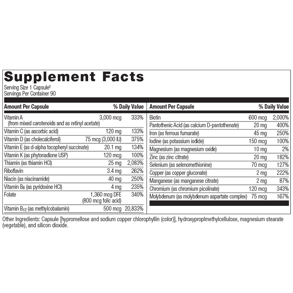 Bariatric Advantage Ultra Solo with Iron 90 capsules