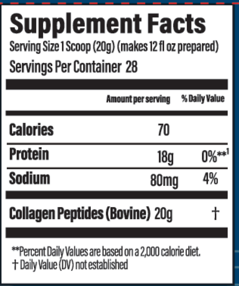 Bubs Naturals Collagen Peptides, Unflavored 567 Grams