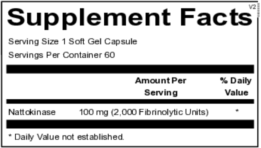 Ortho Molecular Products Nattokinase — 60 Soft Gel Capsules