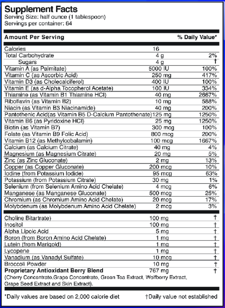 Dr's Advantage Liquid Mega MultiVitamins and Minerals 946.3ml