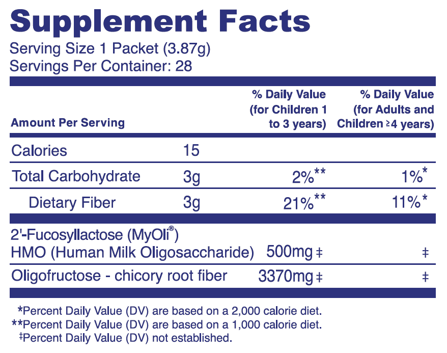 Begin Health Growing Up Prebiotics 28-pack 108g