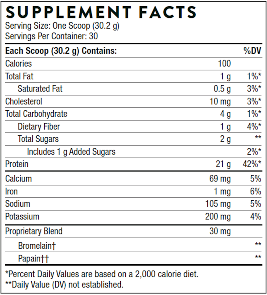 Thorne Whey Protein Isolate, Chocolate 906g