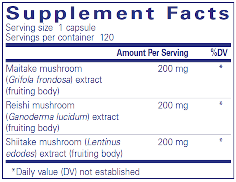 Pure Encapsulations M/R/S Mushroom Formula 120 capsules