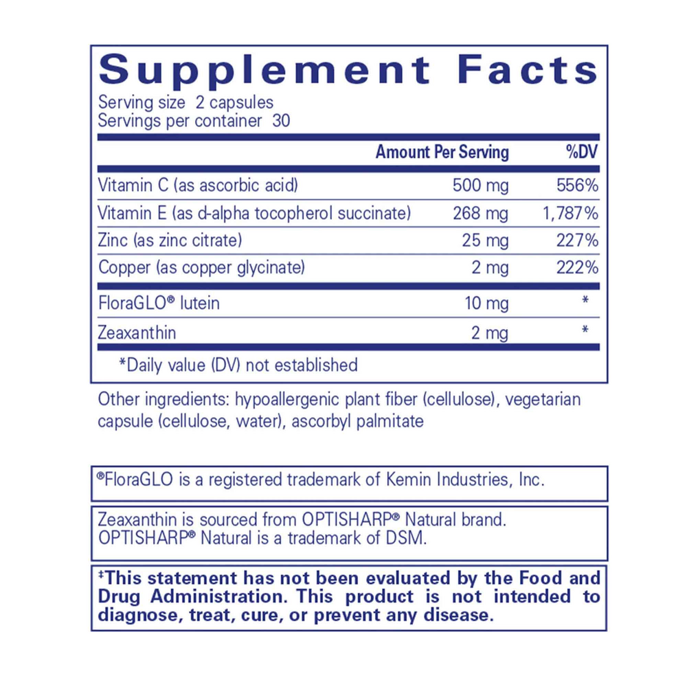 Pure Encapsulations Eye Protect Basics* 60 capsules