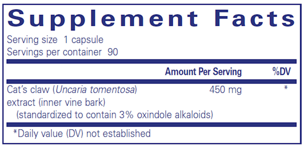 Pure Encapsulations Cat's Claw 90 capsules