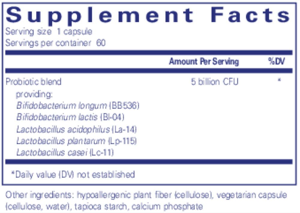 Pure Encapsulations Probiotic IMM 60 capsules