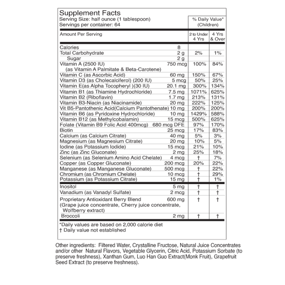 Dr's Advantage Liquid Children's Super Multivitamins & Minerals 946.3ml