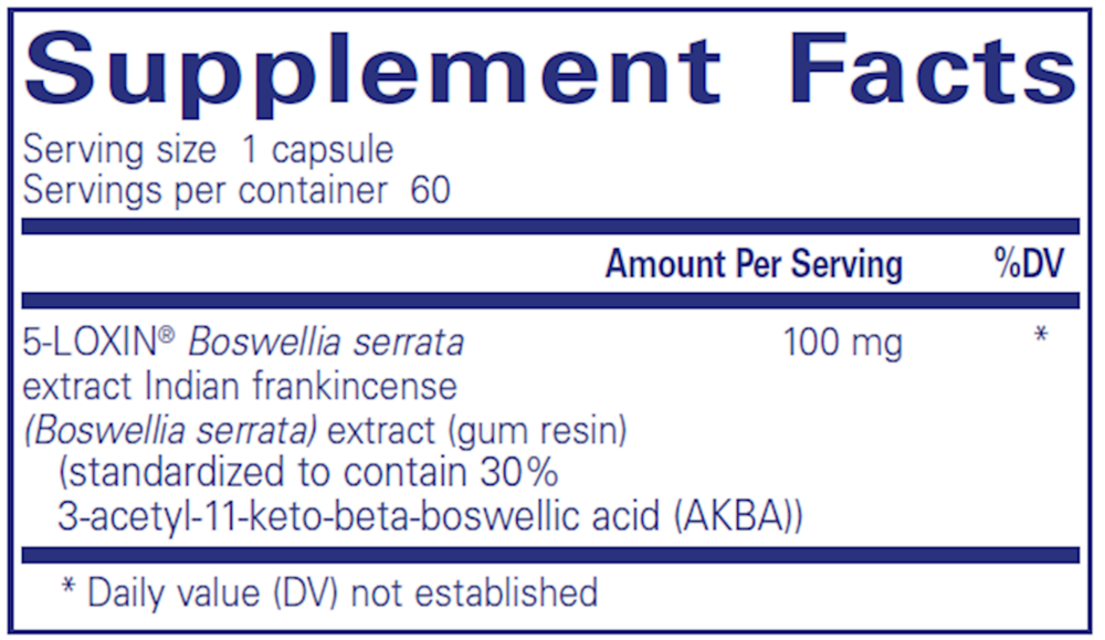Pure Encapsulations Boswellia AKBA 60 capsules