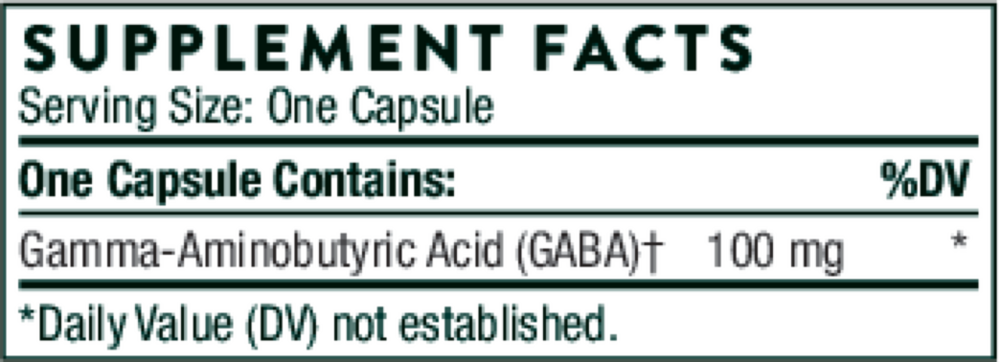 Thorne PharmaGABA-100 60 capsules