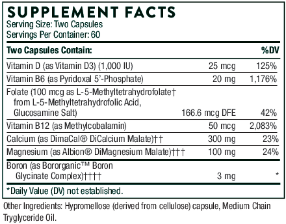 Thorne Advanced Bone Support 120 capsules