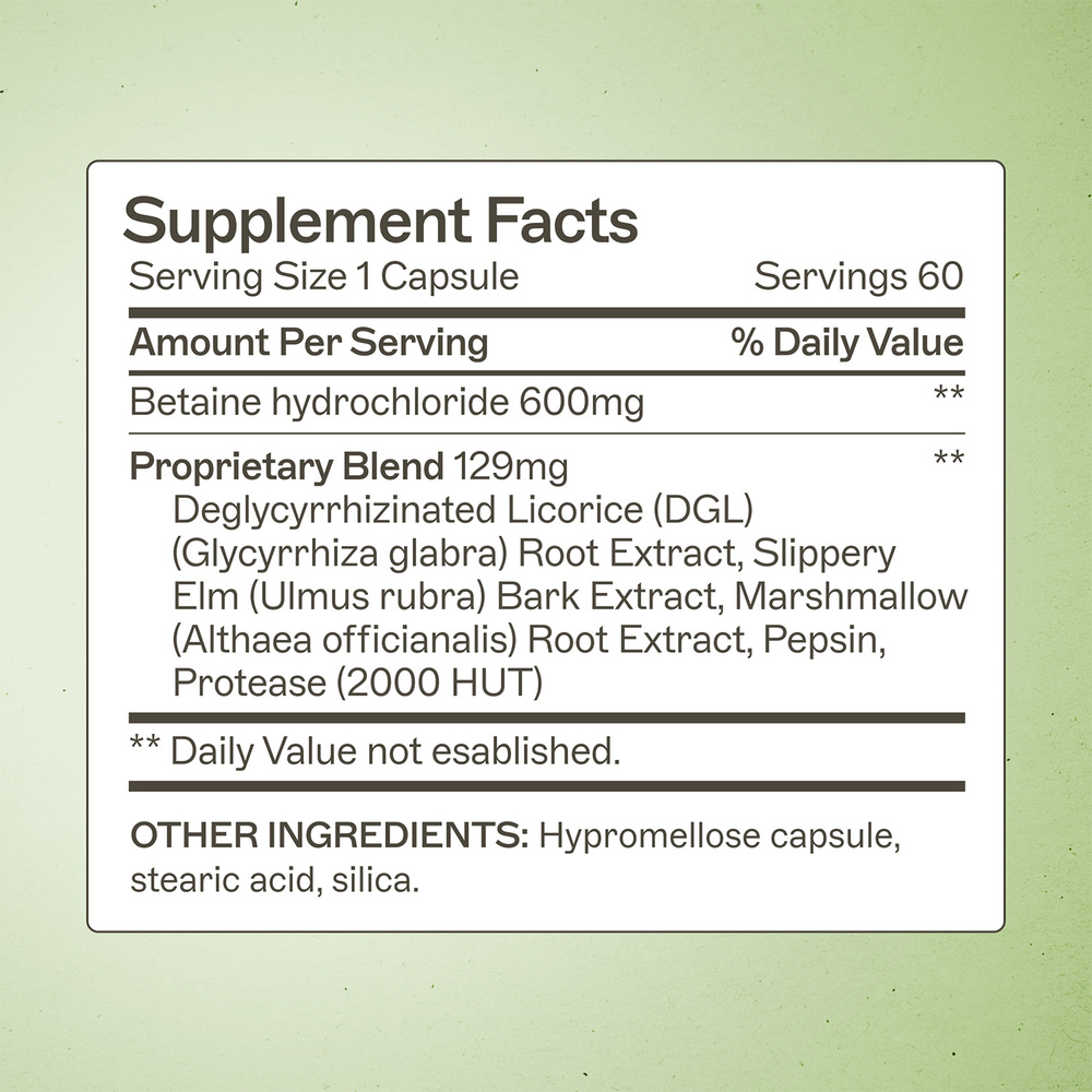 Amy Myers MD Acid Restore HCL Complete 60 capsules