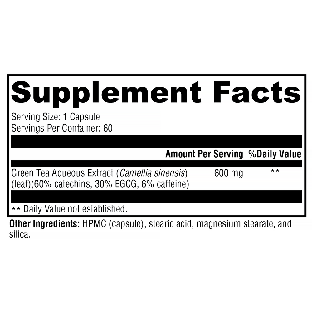 XYMOGEN Green Tea 600 60 capsules