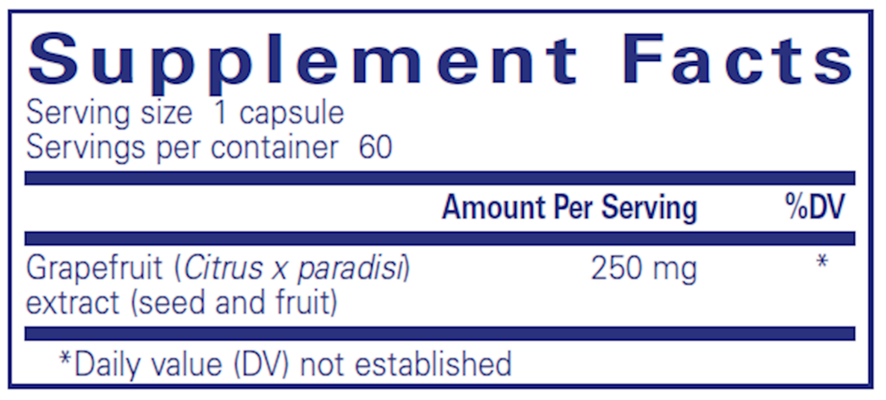 Pure Encapsulations Grapefruit  60 capsules