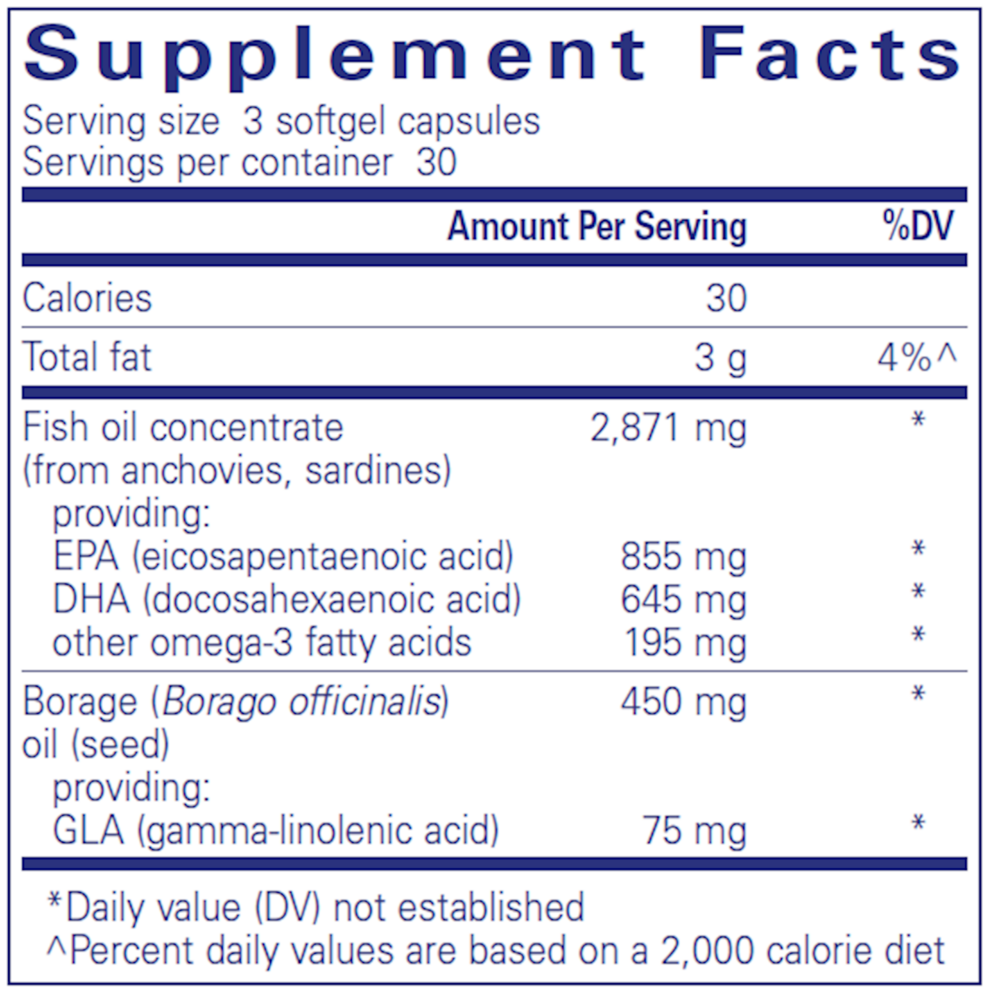 Pure Encapsulations VisionPro EPA/DHA/GLA* 90 capsules