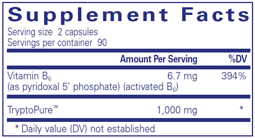 Pure Encapsulations L-Tryptophan 180 capsules