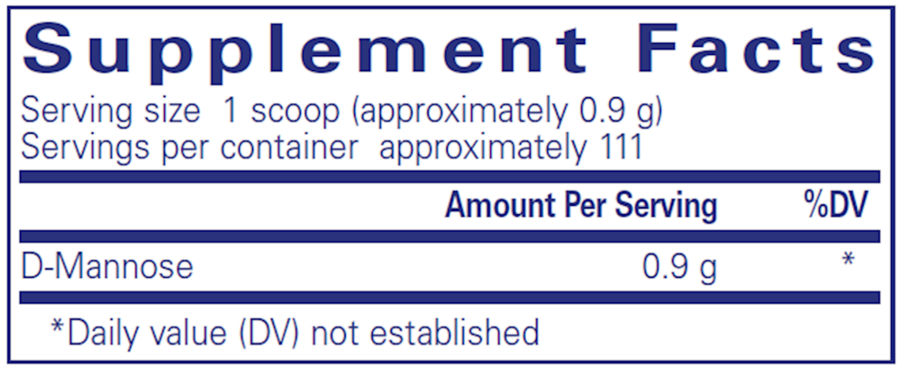 Pure Encapsulations D-Mannose 100g
