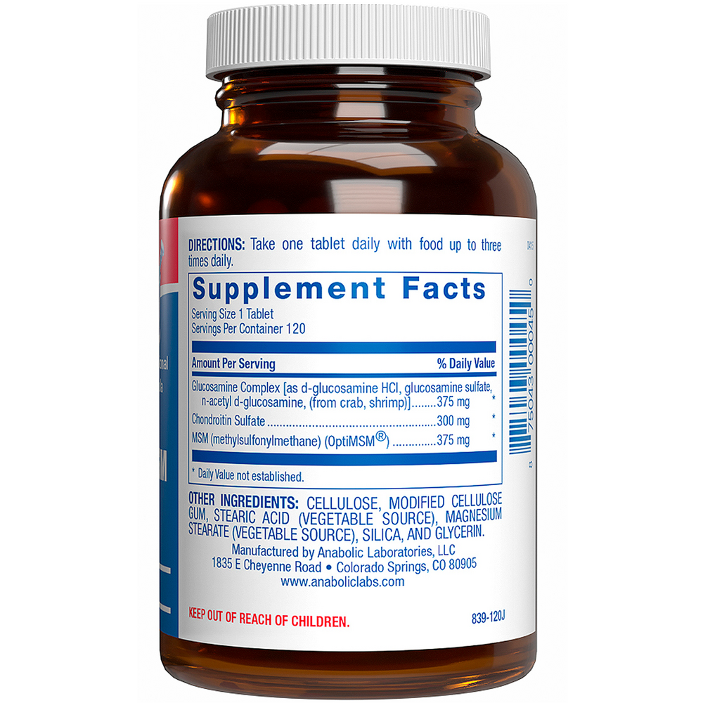 Anabolic Laboratories Glucosamine Chondroitin MSM 120 tablets