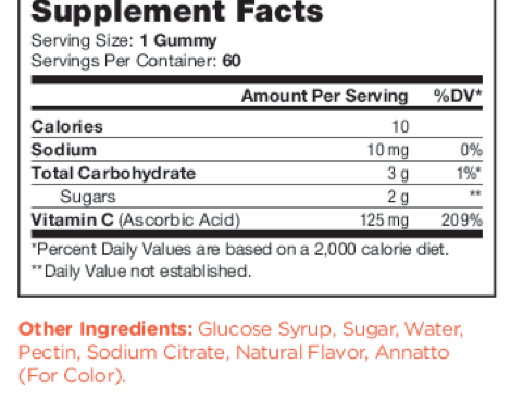 Chapter One Vitamins Vitamin C Gummies 60 gummies