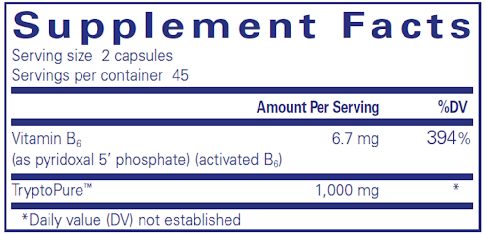 Pure Encapsulations L-Tryptophan 90 capsules