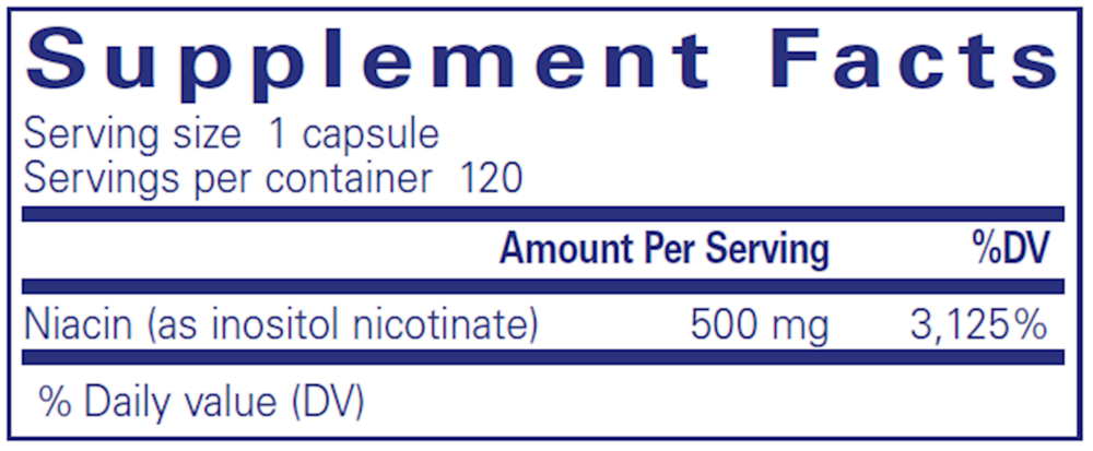 Pure Encapsulations Niacitol 500mg 120 capsules