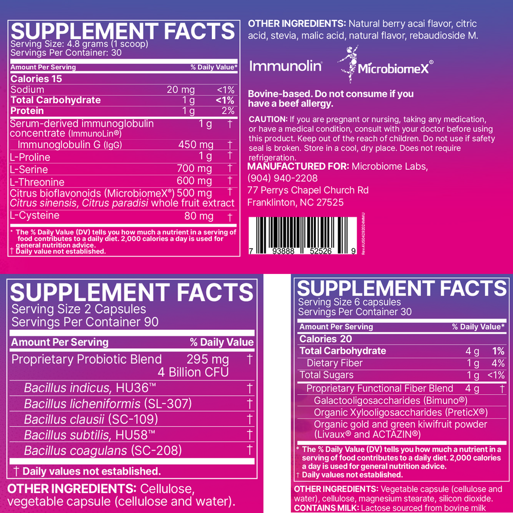 Microbiome Labs Total Gut Restoration – Kit 3 1 kit