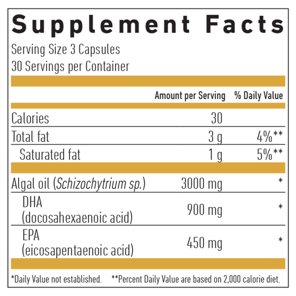 Biogena Vegan Omega 3 DHA & EPA 450 90 capsules