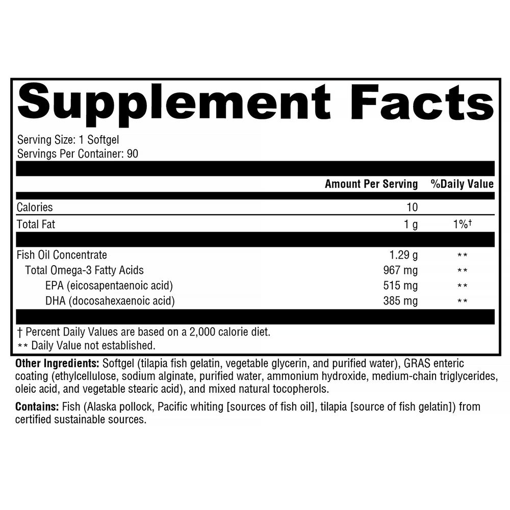 XYMOGEN OmegaPure 900 EC 90 softgels