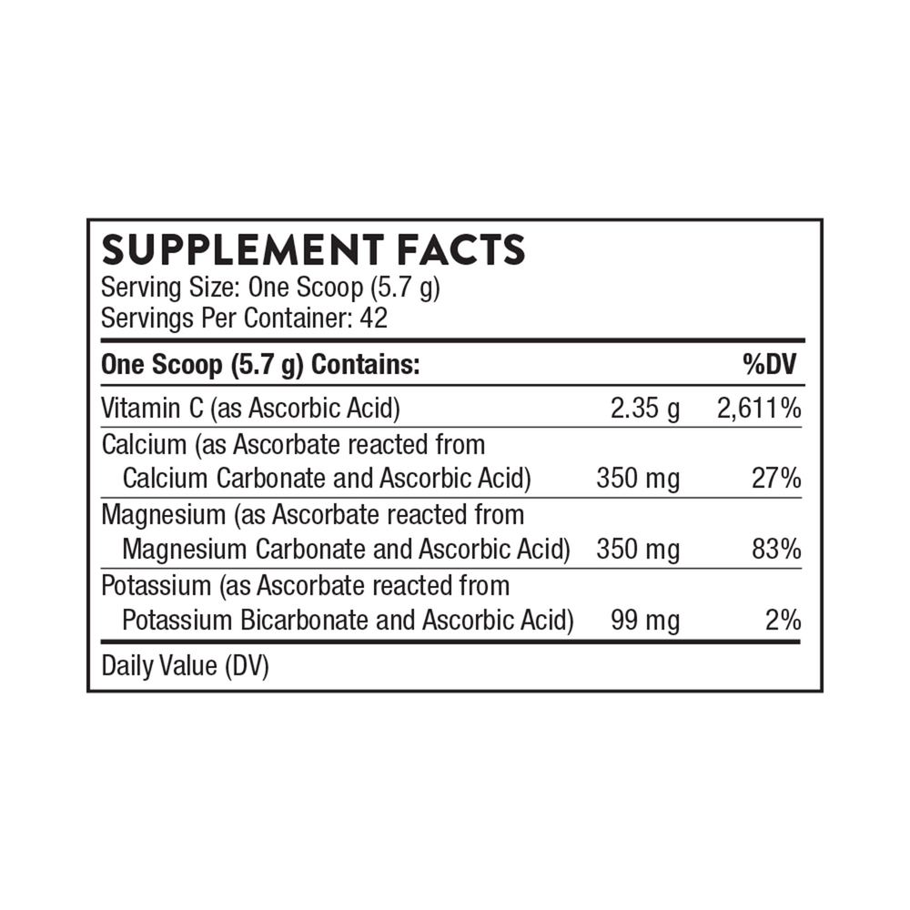 Thorne High Potency Vitamin C (formerly Buffered C Powder) 236g