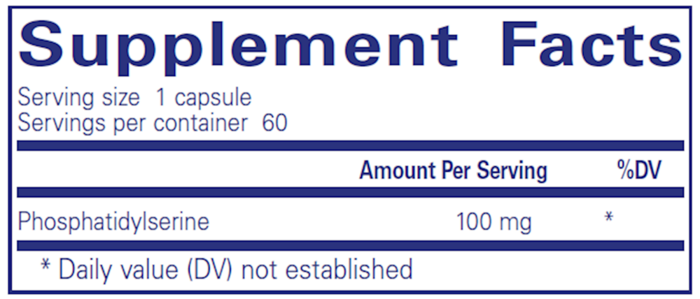 Pure Encapsulations PS 100 60 capsules