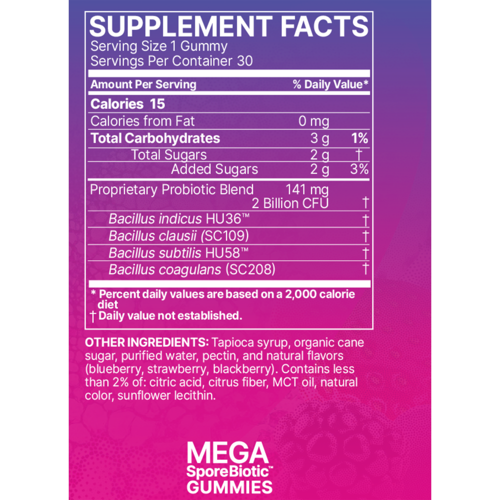Microbiome Labs MegaSporeBiotic Gummies For Kids 30 gummies