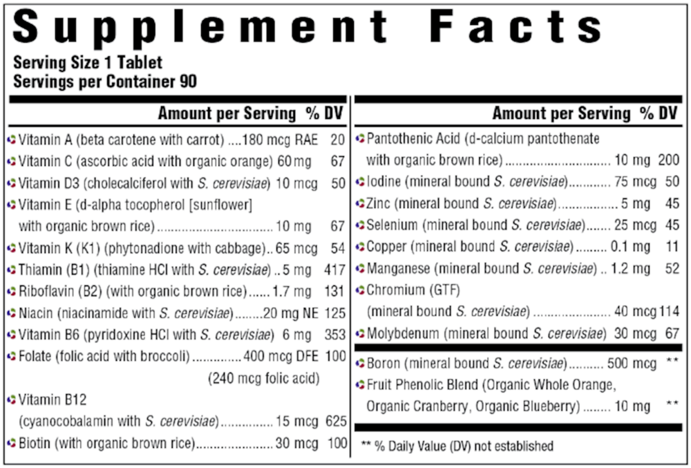 Innate Response One Daily without Iron 90 tablets