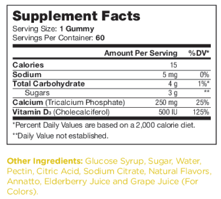 Chapter One Vitamins Bones Gummies 60 gummies