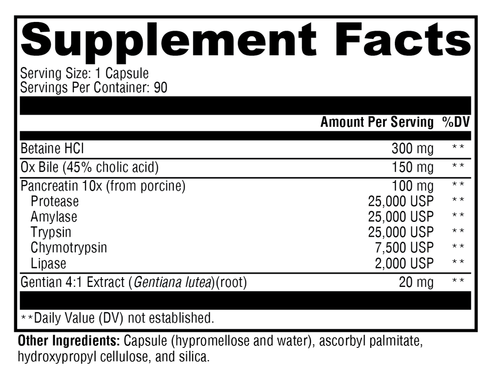 XYMOGEN XymoZyme HCI 90 capsules