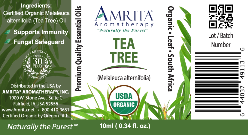 Amrita Aromatherapy Tea-Tree Organic 0.34oz