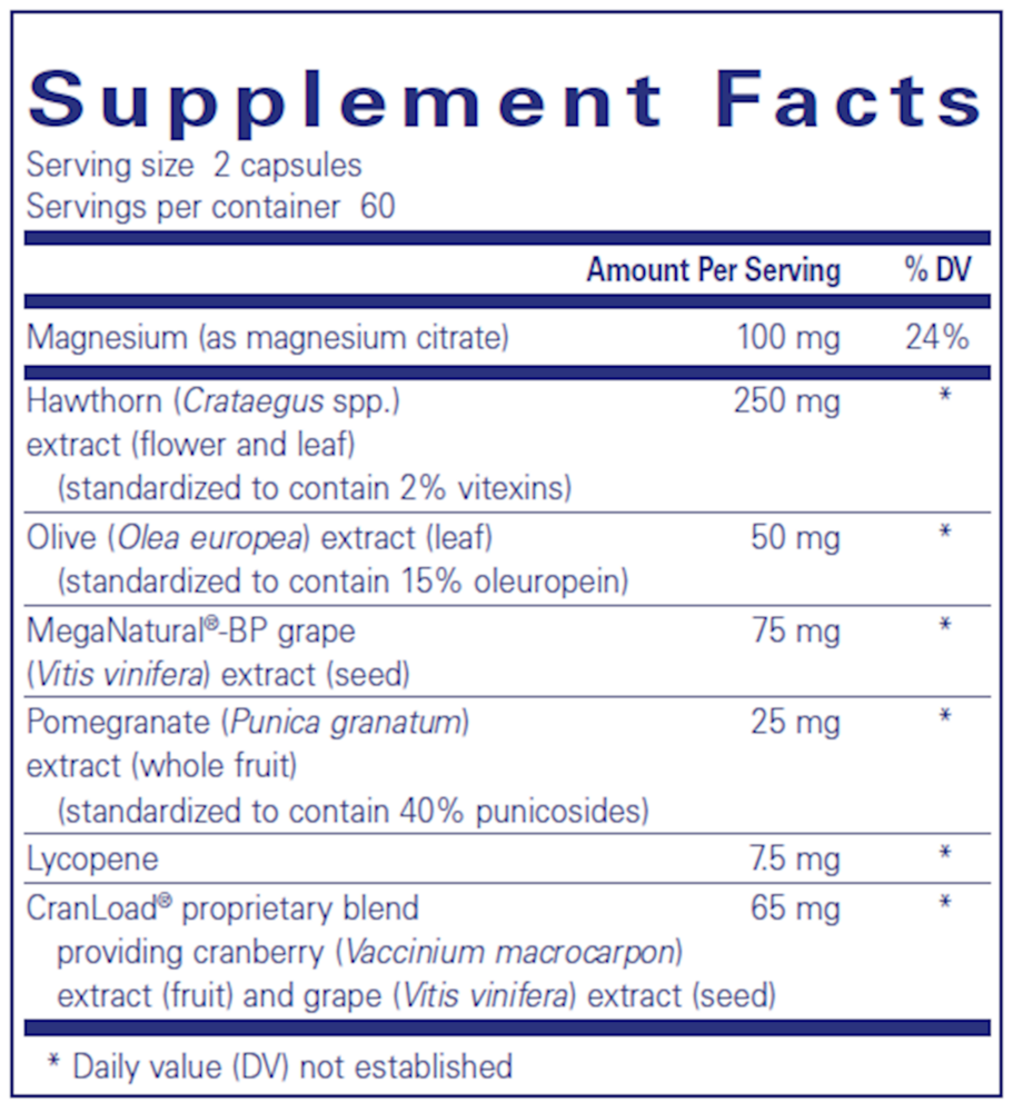 Pure Encapsulations Vascular Relax 120 capsules