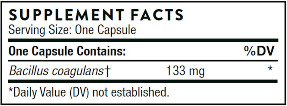 Thorne Bacillus Coagulans 60 capsules