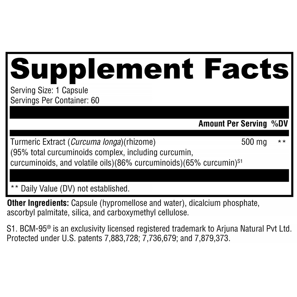 XYMOGEN CurcuPlex-95 (Curcumin/Turmeric) 60 capsules