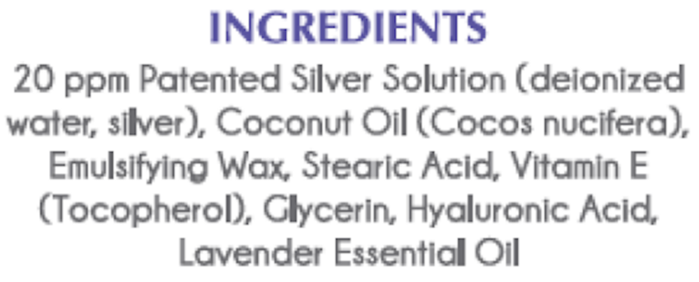 American BioTech Labs Silver Biotics Skin Cream Lavender 3.4oz