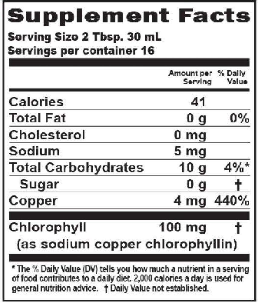 Buried Treasure Liquid Chlorophyll Spearmint 496ml