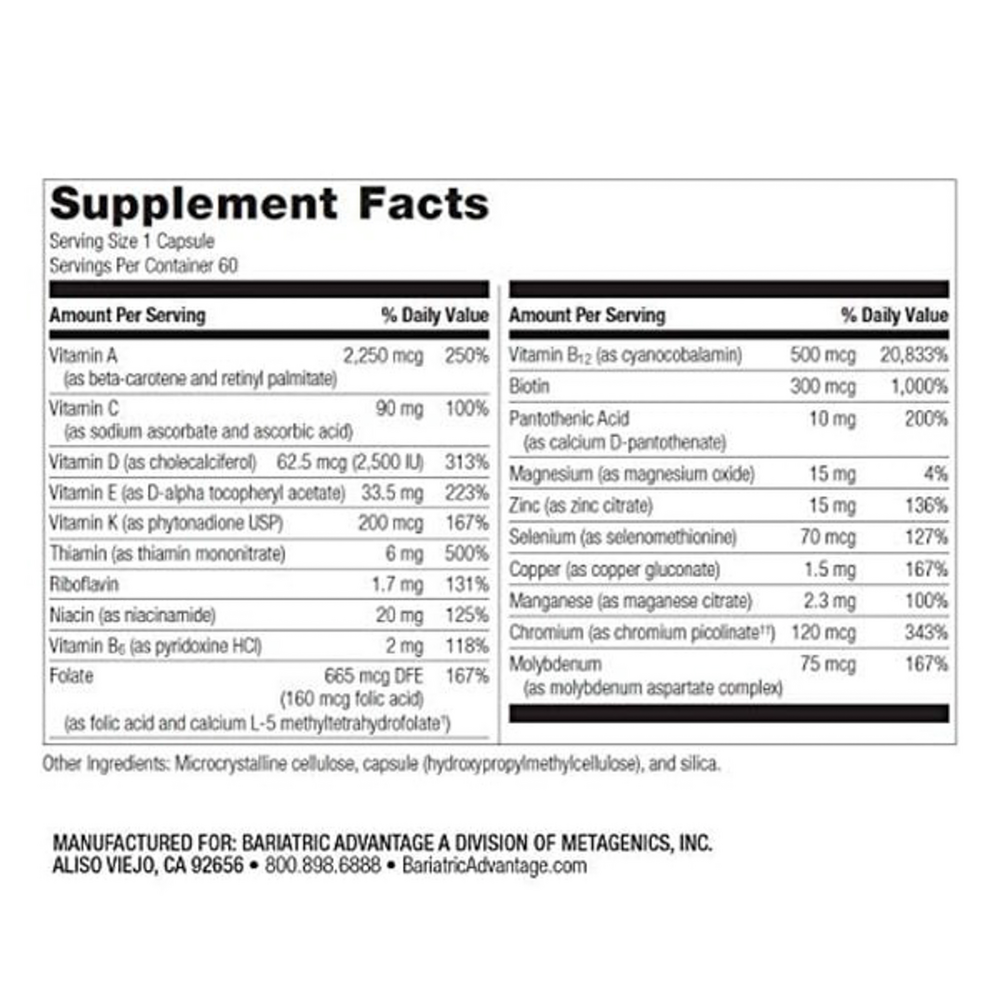 Bariatric Advantage High ADEK Multi Capsule 60 capsules