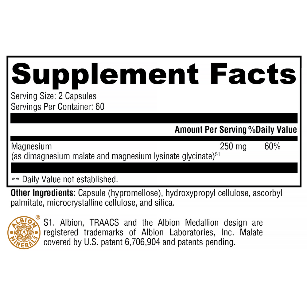 XYMOGEN OptiMag 125 (Magnesium) 120 capsules