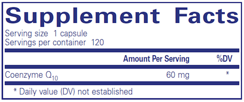 Pure Encapsulations CoQ10 60mg 120 capsules