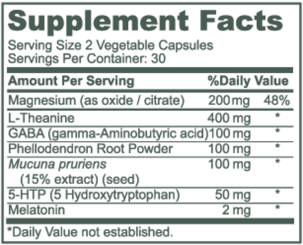 BioPharma Scientific Nanosnooze - Melatonin + Magnesium + L-Theanine 60 capsules