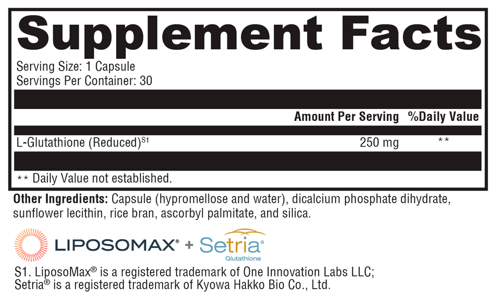 XYMOGEN Liposomal Glutathione 30 capsules